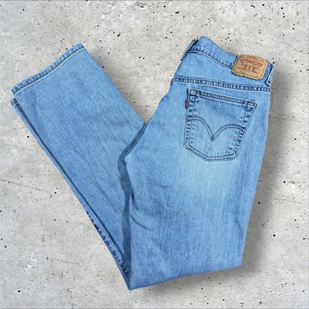 Levis 515 Nouveau Bootcut Jeans Womens 12M Stretch Light Wash Denim Flare Pants
